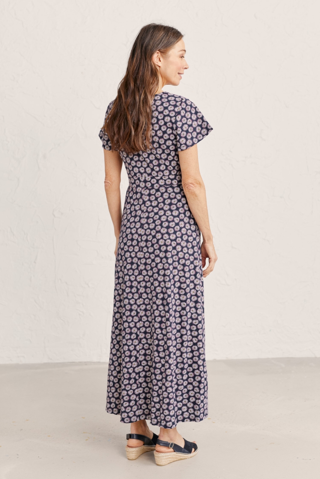 Seasalt Women's Dress navy Chateaux Maxi Dress Regular Aster Dot