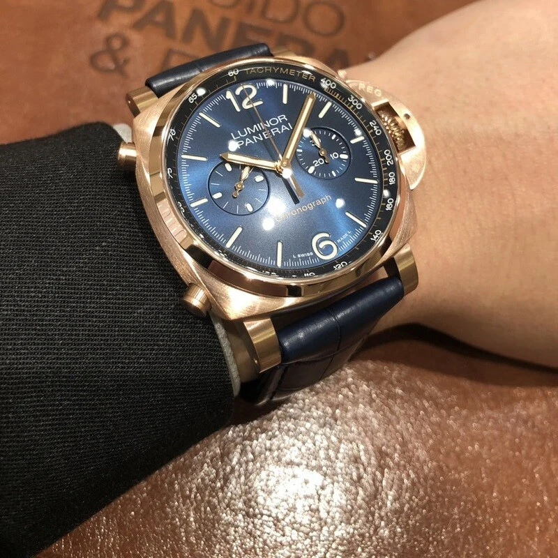 Panerai — Panerai Luminor Chrono GoldtechTM Night Blue - PAM01111