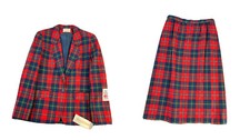 NOS VTG 80s Pendleton Womens 10 Authentic Boyd Scottish Tartan Blazer Skirt Suit