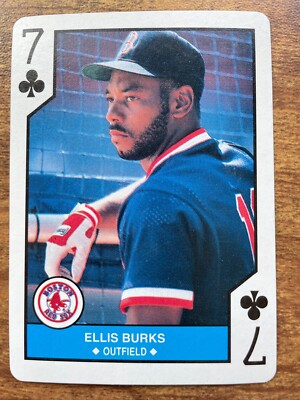 メジャーリーグ　カード　Ellis Burks 1990 U.S Playing Card Baseball Ellis Burks Boston Red Sox Mint | eBay