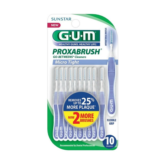 GUM Proxabrush GoBetweens Interdental Brushes, Micro Tight, 10 Count