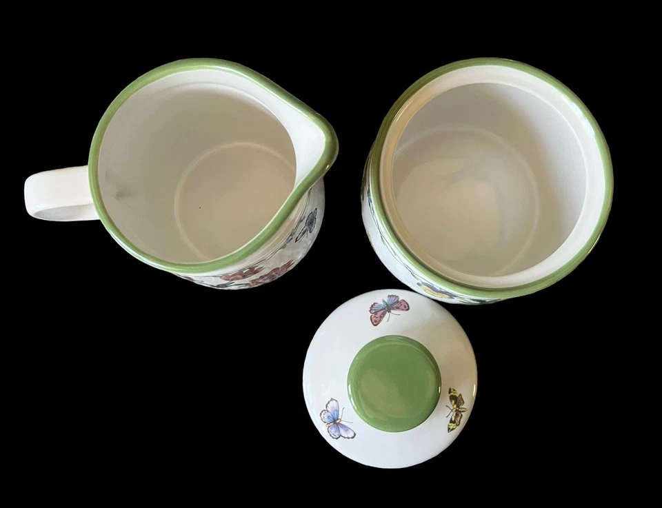 Набор сахарниц и сливок Studio Nova Garden Bloom Y2372 - белый, цветочный, бабочки - Изображение 3 из 4