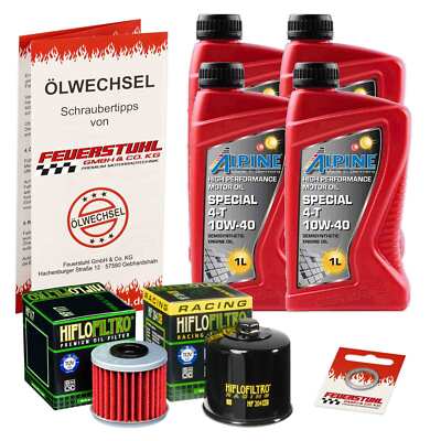 Honda NC 750 X mit DCT (RH09) 21-23, Alpine 10W40 Öl + HiFlo RACING Ölfilter Set