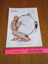 CHANEL Chance 2014 Perfume PRINT AD Page Scent Sample Advertisement