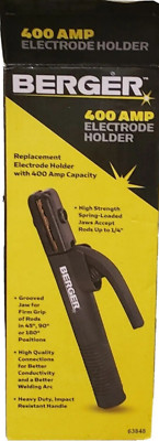Heavy duty Berger 400 Amp Electrode Holder Welding Rod Clamp