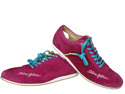 VTG Dolce and Gabbana Sneakers Men Size 7 Burgundy Lace Up Low Top CS1047 Y2K Dolce&Gabbana Red Casual Shoes for Men for sale - eBay main image 4