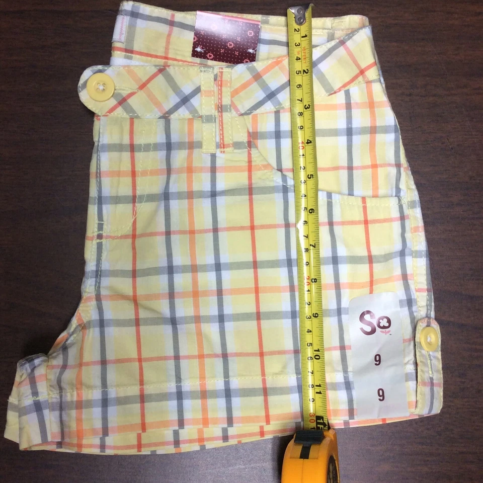 Pantalones cortos de verano a cuadros SO para mujer talla (9) nuevos con etiquetas Foto 3 de 4