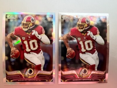(LOTx2) 2013 Topps Chrome Robert Griffin III ( Redskins ) Base + Refractor #125