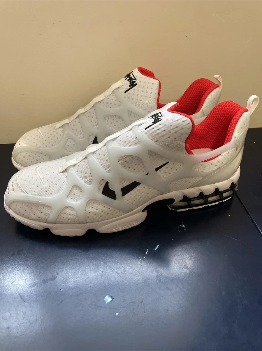 NIKE AIR ZOOM SPIRIDON KK STUSSY Kukini White Red Shoes Size 14