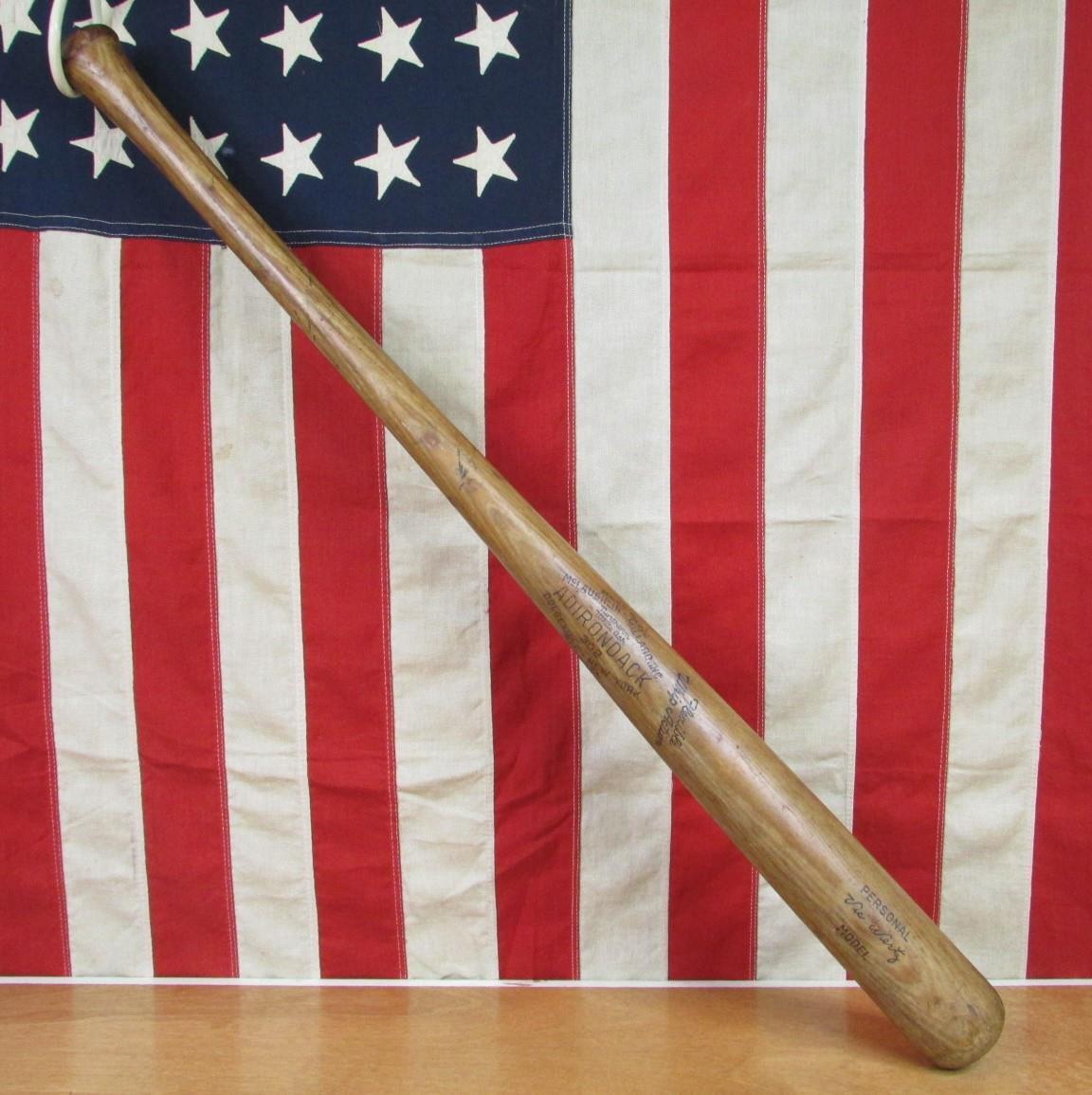 Vintage 1950s Adirondack Wood 302 Baseball Bat Vic Wertz Personal