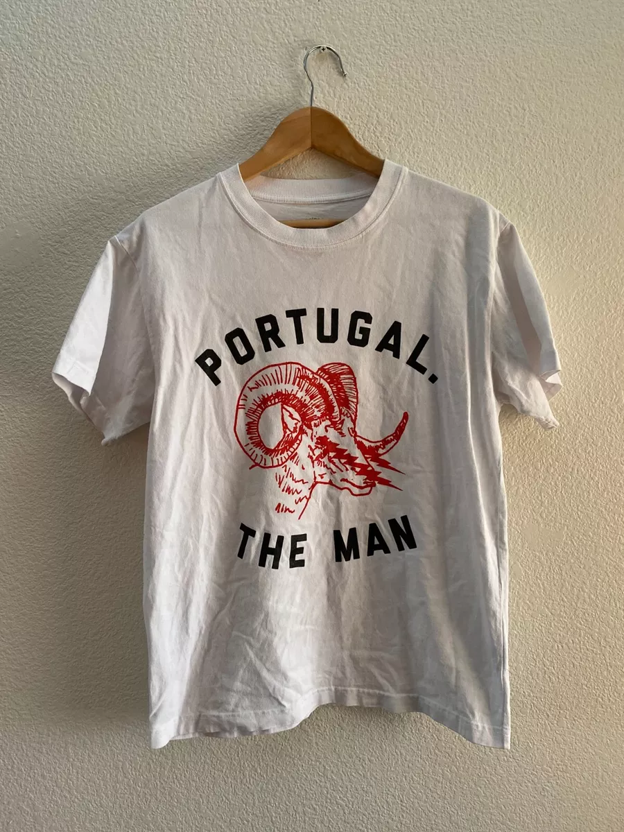 Portugal. The Man Ram White T-Shirt Men's Small American Rock Band