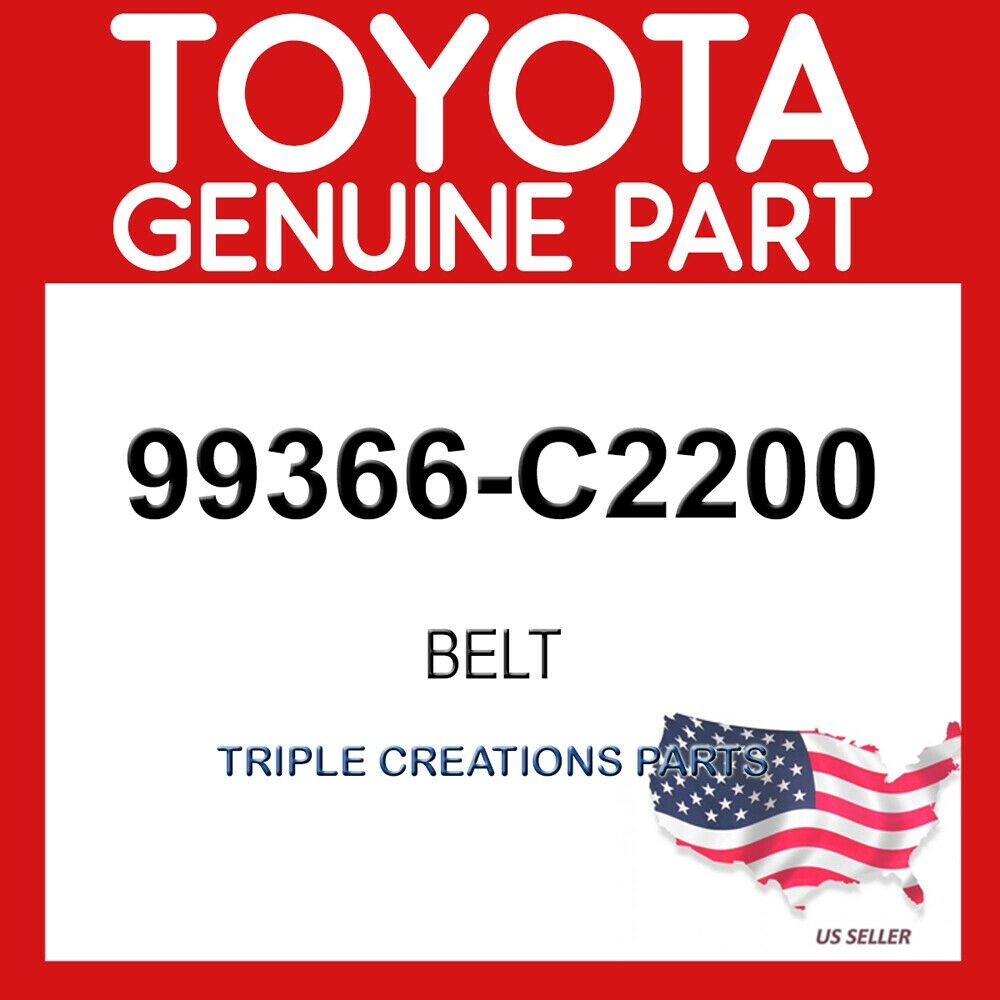 Toyota Genuine 99366C2200 Belt V-Ribbed 99366-C2200 OEM | eBay