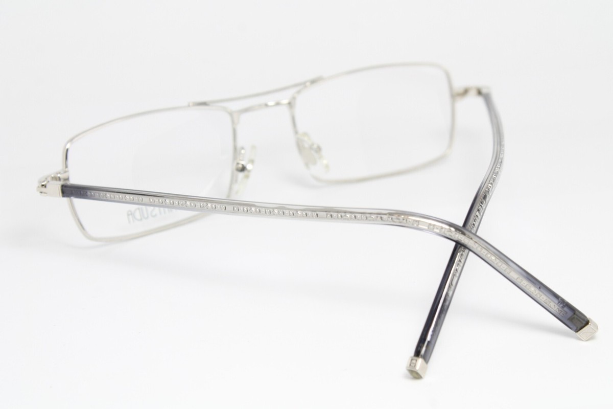 Shiny Silver MATSUDA 10238 BPW Original Vintage Eyeglasses Frame 
