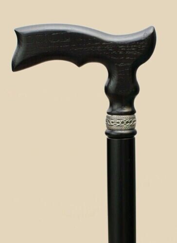 Gentleman Carved Wood Walking Stick Style Classic… - image 3