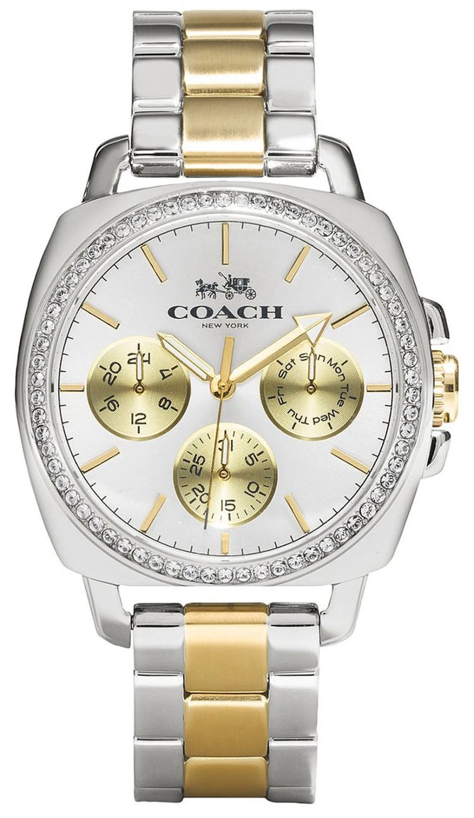 Orologio Donna Coach 14502082 Quadrante Argento Acciaio Inox Bicolore