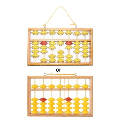 7 Column Abacus Multifunctional 5 Digits Abacus Traditional Educational Math Toy