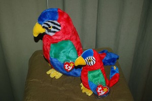 jabber the parrot beanie baby