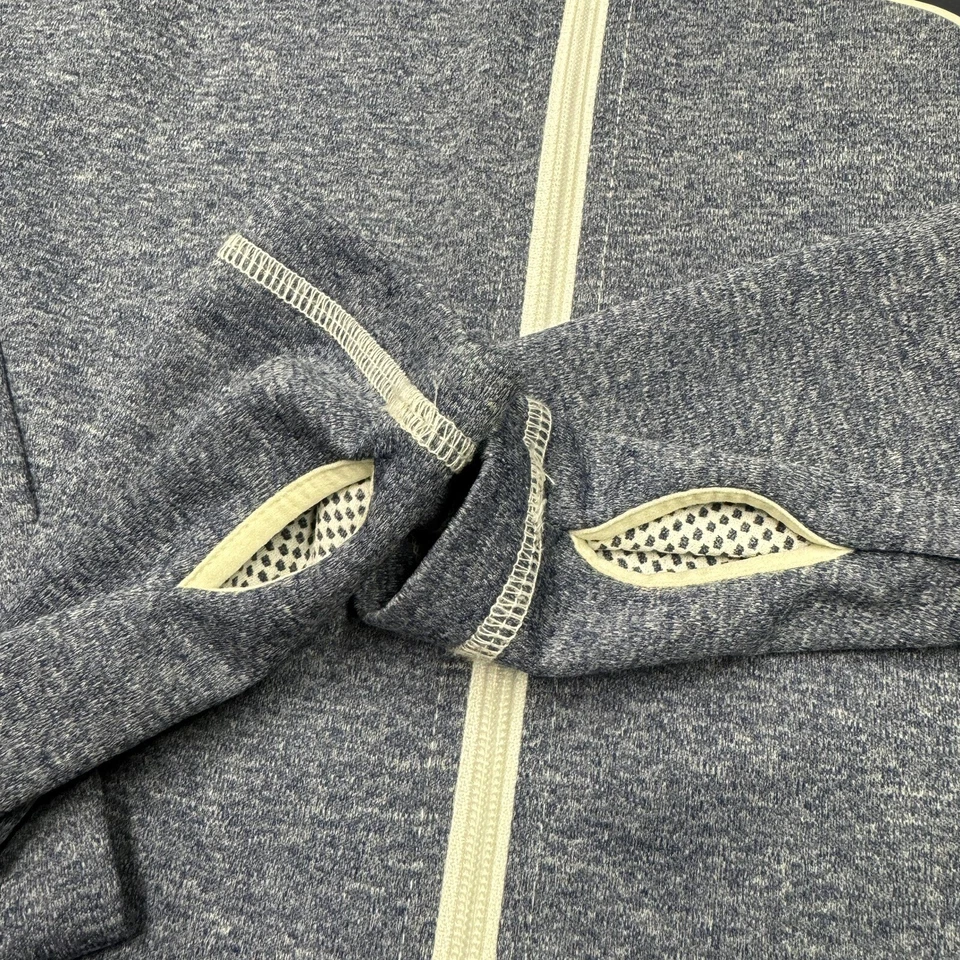 New England Patriots Sudadera Mujer Grande Azul Cremallera NFL Fútbol Suéter Chaqueta Foto 3 de 4