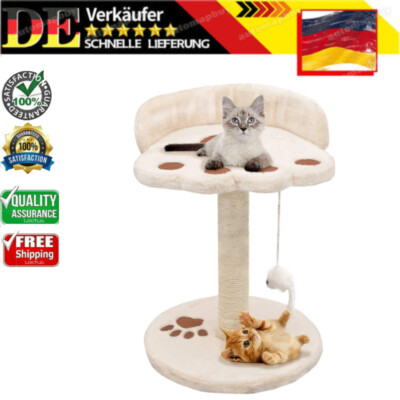 Cat Tree with Sisal Scratching Post Play Centre Beige/Beige and Brown Ordentlich