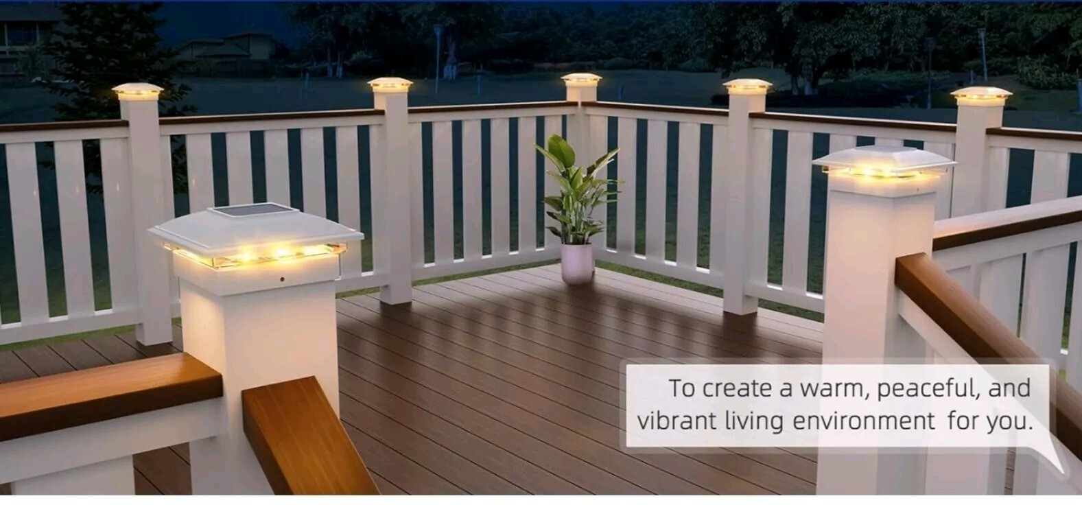 Solar Post Cap Lights,12 Pack 2-Modes Bright  Fence Post Caps Solar