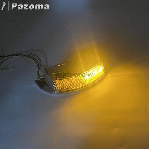 Smoke Rear Fender Tip Lights LED For Harley FLHTC FLHTCU FLHTCUL FLHTK FLHTKL 09 - Picture 7 of 10