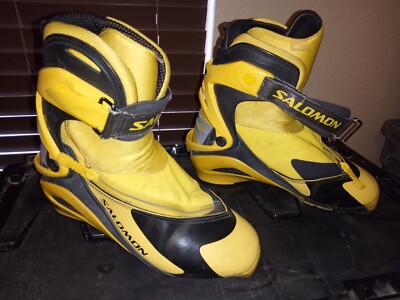 Salomon RS9 SNS Pilot Skate XC Ski Boots, Men's US 4 EU 36 Yellow
