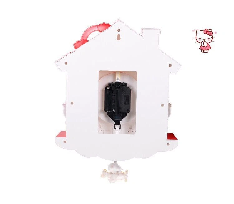 My Melody Cinnamoroll Little Twin Stars Kawaii Cartoon Wall Clock Home Decor Gif - Image 4 of 4