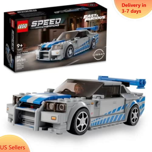 LEGO Speed Champions Nissan Skyline GT-R R34 2 Fast 2 Furious 76917 Racing Car Model  