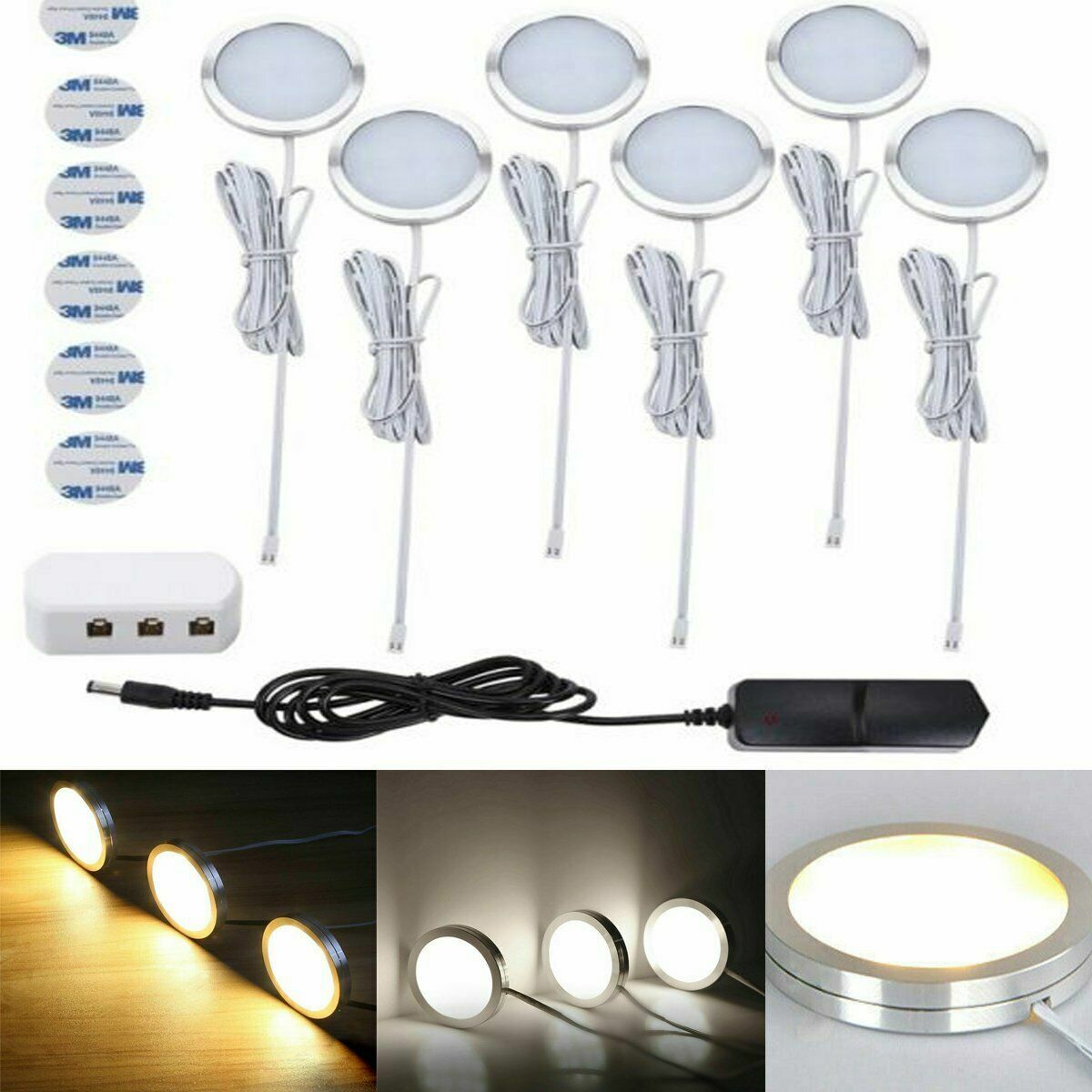 Mains Under Cabinet Lights LED Light Kitchen Cupboard Shelf Counter ...
