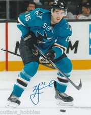 San Jose Sharks James Sheppard Signed Autographed 8x10 Photo COA A