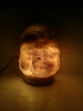New color changing crafted salt lamp for laptop works with mobile charger, too 