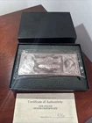 VINTAGE THE WASHINGTON MINT $1000 .999 SILVER BAR 16 TROY OZ with COA &  BOX