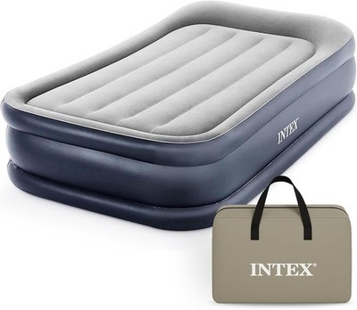 64131ED Dura-Beam Plus Deluxe Pillow Mattress Air Bed Fiber-Tech - Twin Size