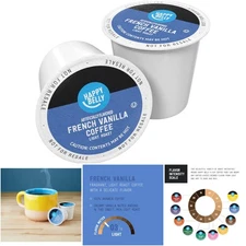 French Vanilla Flavored Coffee Pods 100 Count Keurig Compatible Light Roast