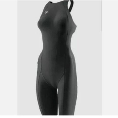 SPEEDO FASTSKIN FS-PRO PURE VALOR KNEESKIN BLACK SZ 27 L SWIMSUIT