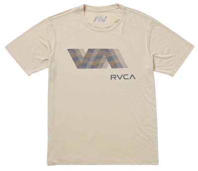 RVCA Blur Fill SS T-Shirt - Light Khaki - New