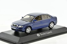 SKODA Superb I Blue metallic 2004 1/43 NOREV 840612