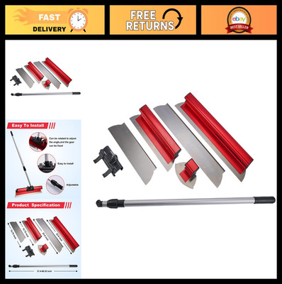 ZHUITU Drywall Skimming Blade Set with Extension Handle and Holder