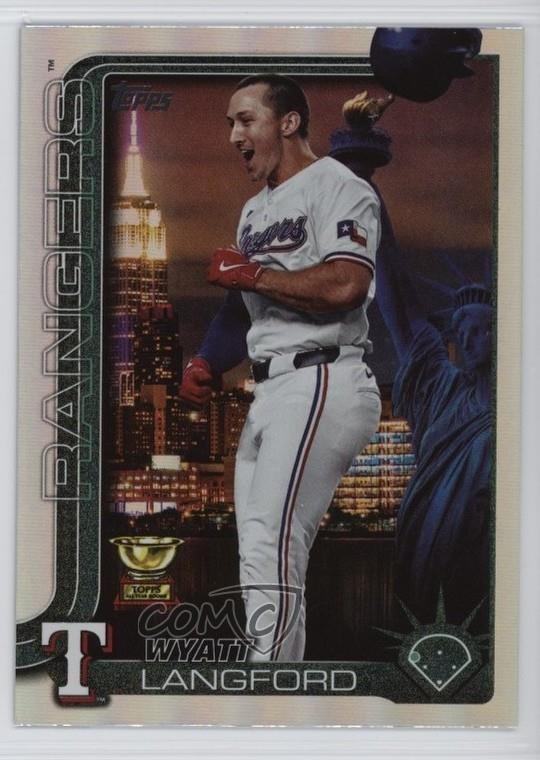 2025 Series 2 Fanatics Fest Big Apple Rainbow Foilboard Wyatt Langford #455 1g5g