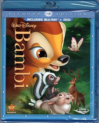 Bambi Diamond Edition Blu-ray + DVD with Slipcover Brand New Factory Sealed
