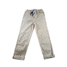 Tommy Hilfiger Boys Khaki Monogram Logo Chino Pants Tan Size L 16/18 NWT