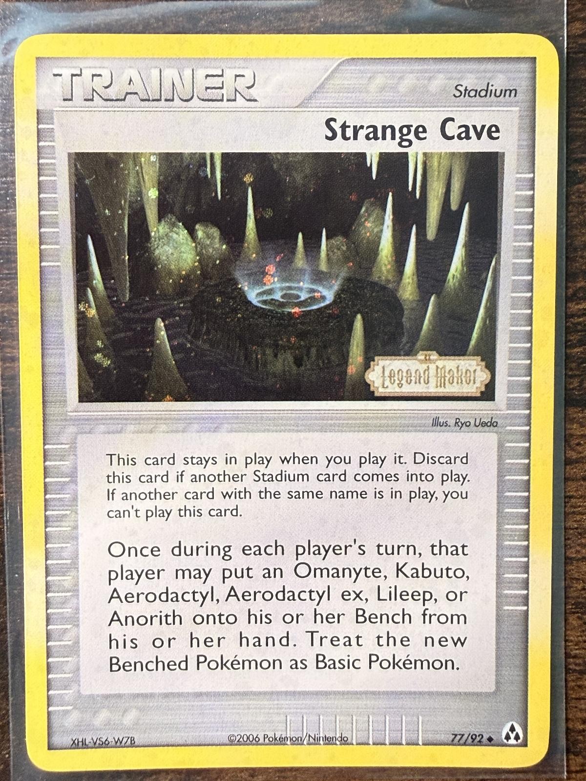 Pokemon - Legend Maker - Strange Cave 77/92 Reverse Holo Uncommon - Near Mint !