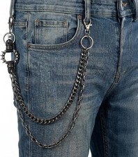 Wallet Chain Unisex Punk Chains for Pants Waist Chain Heavy Duty Metal Keychain