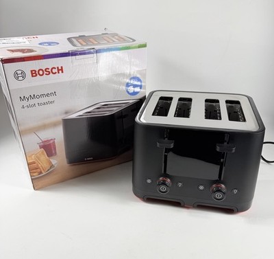 Bosch MyMoment 4-Scheiben-Toaster Aufwärmen/Tauen Schwarz (TAT3M143GB) **LESEN**