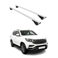 DachträGer GrundträGer FüR Ssangyong Rexton 2017-2026 75Kg Stahl Silber 2 Tlg