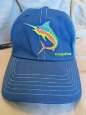Vineyard Vines Hat Adjustable Blue Marlin Trucker T43