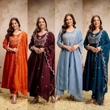 Salwar Kameez Indian Pakistani Wedding Party Wear Dress Anarkali Gown Suit eid