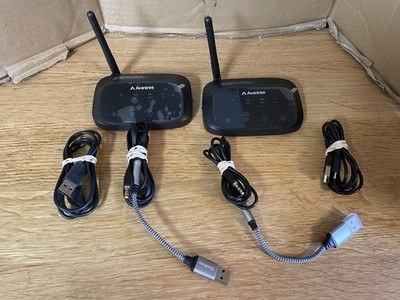 Lot Of 2 Avantree BTHT-5009 Wireless Bluetooth Transmitters W/ Aux Cables