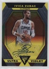 2022-23 Panini Flux Ultraviolet Signatures Ivica Zubac #UVS-IVZ Auto 0ud4
