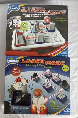 Thinkfun Lot - Laser Maze Beam Bending Logic Game & Laser Maze Jr Science STEM